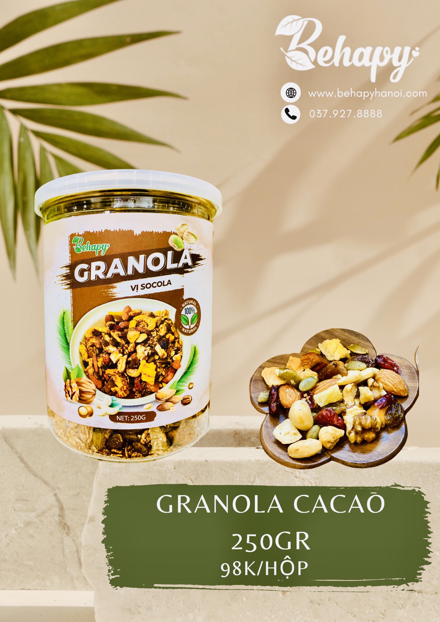 Granola Vị Socola – Hũ 250gr