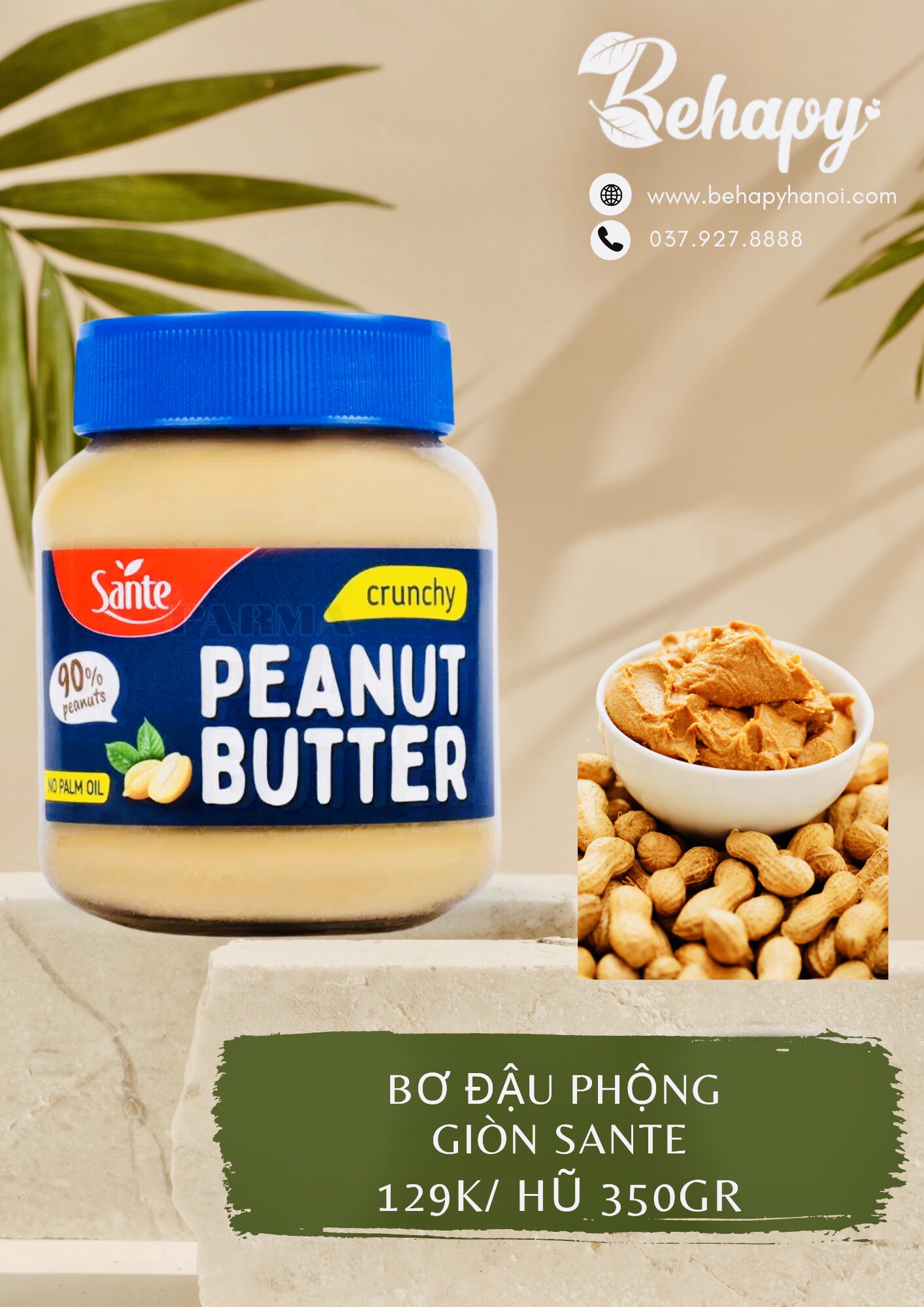 Bơ đậu phộng giòn Sante