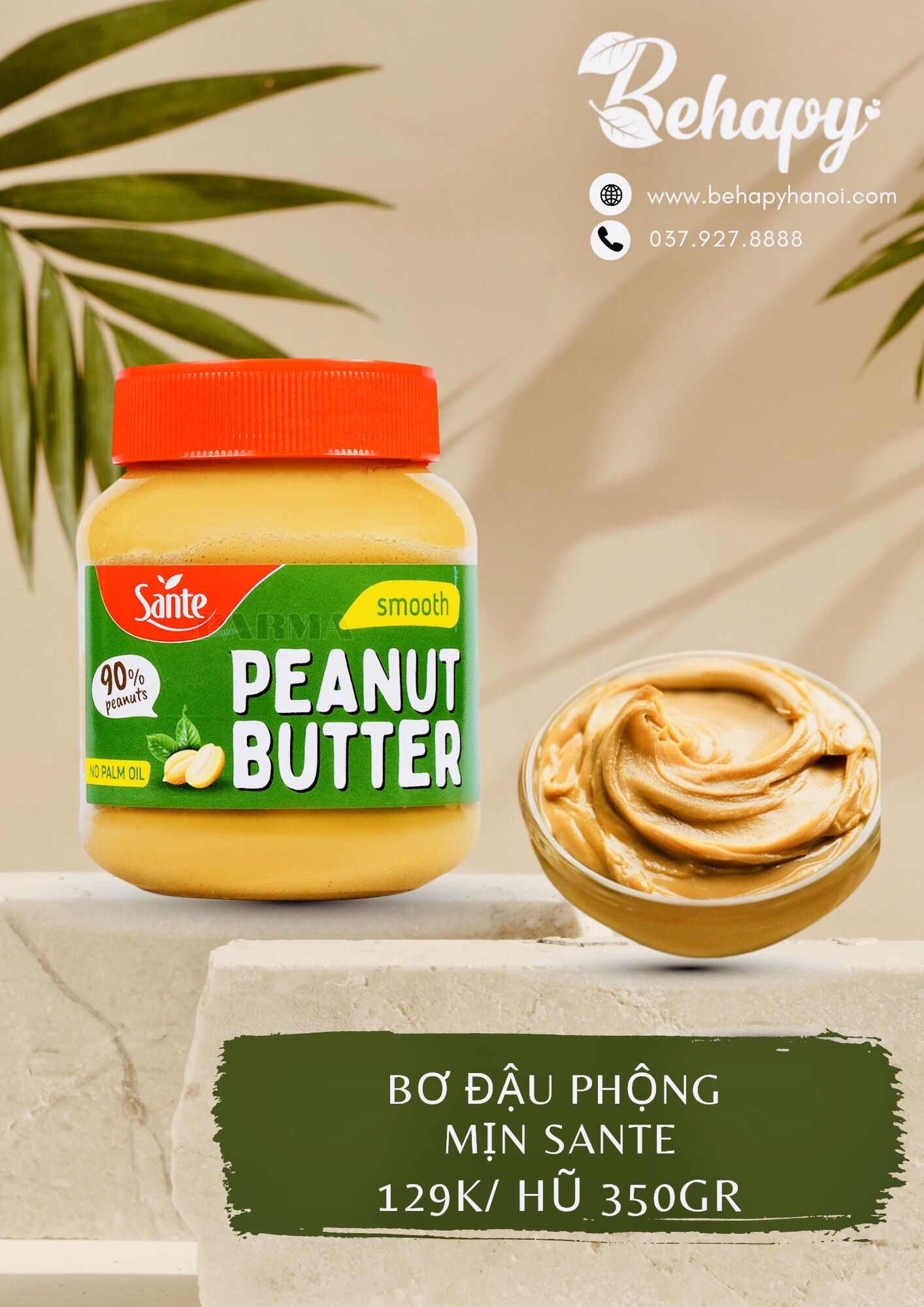  Bơ đậu phộng mịn Sante