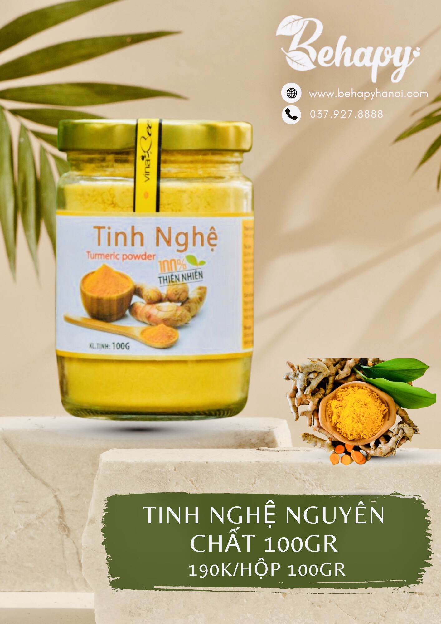 Tinh nghệ nguyên chất 100gr