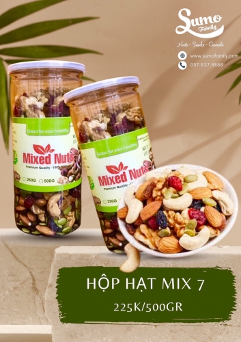 Hộp mix 7 loại hạt 500g