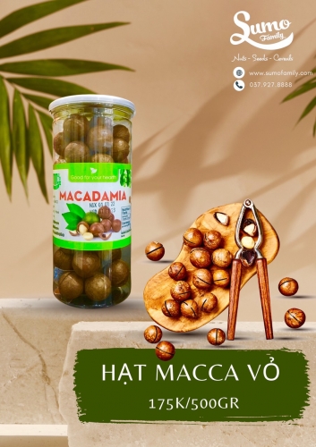 Hạt macca vỏ Đắc Lắc 500g