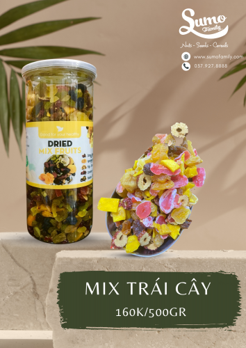 Hộp mix trái cây 500gr
