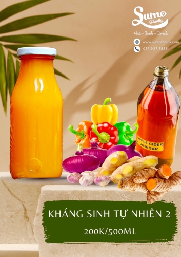 Kháng sinh tự nhiên 2 chai 500ml