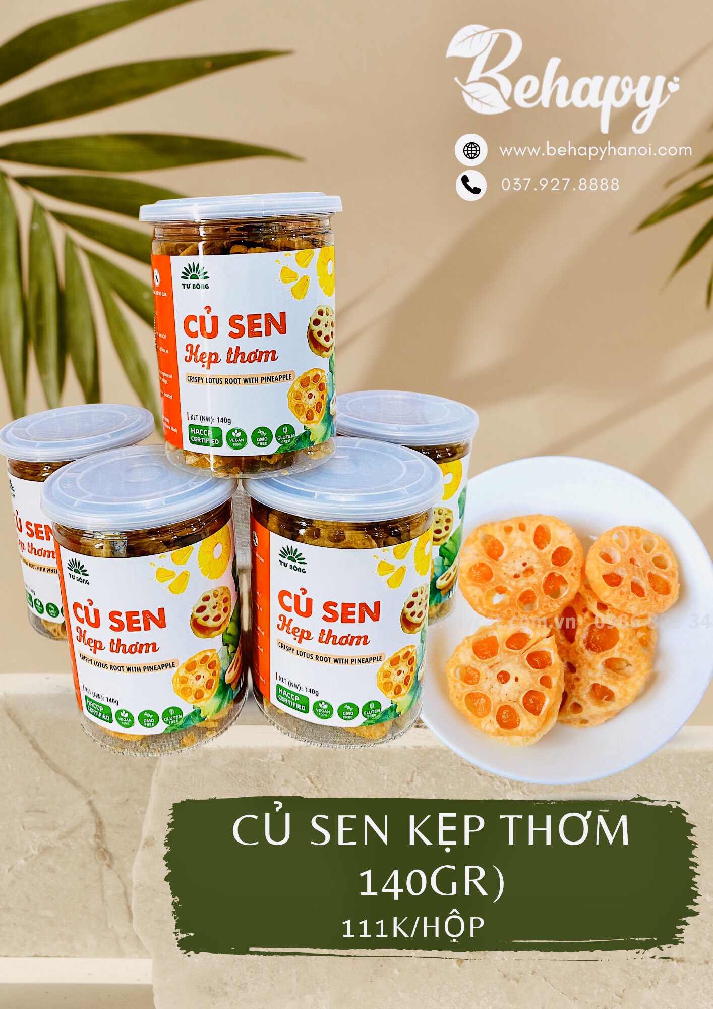 Củ Sen Kẹp Thơm 140gr