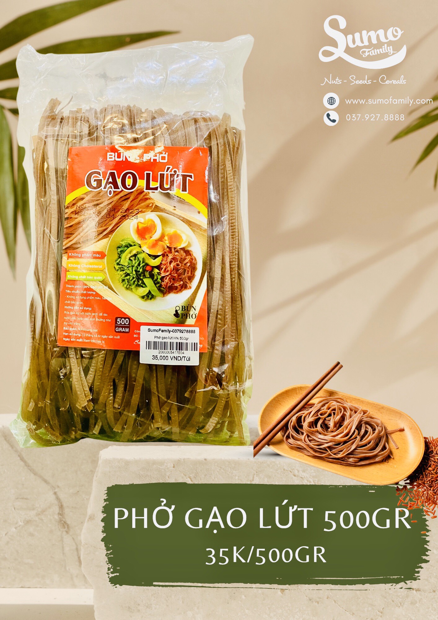 Phở Gạo lứt 500gr