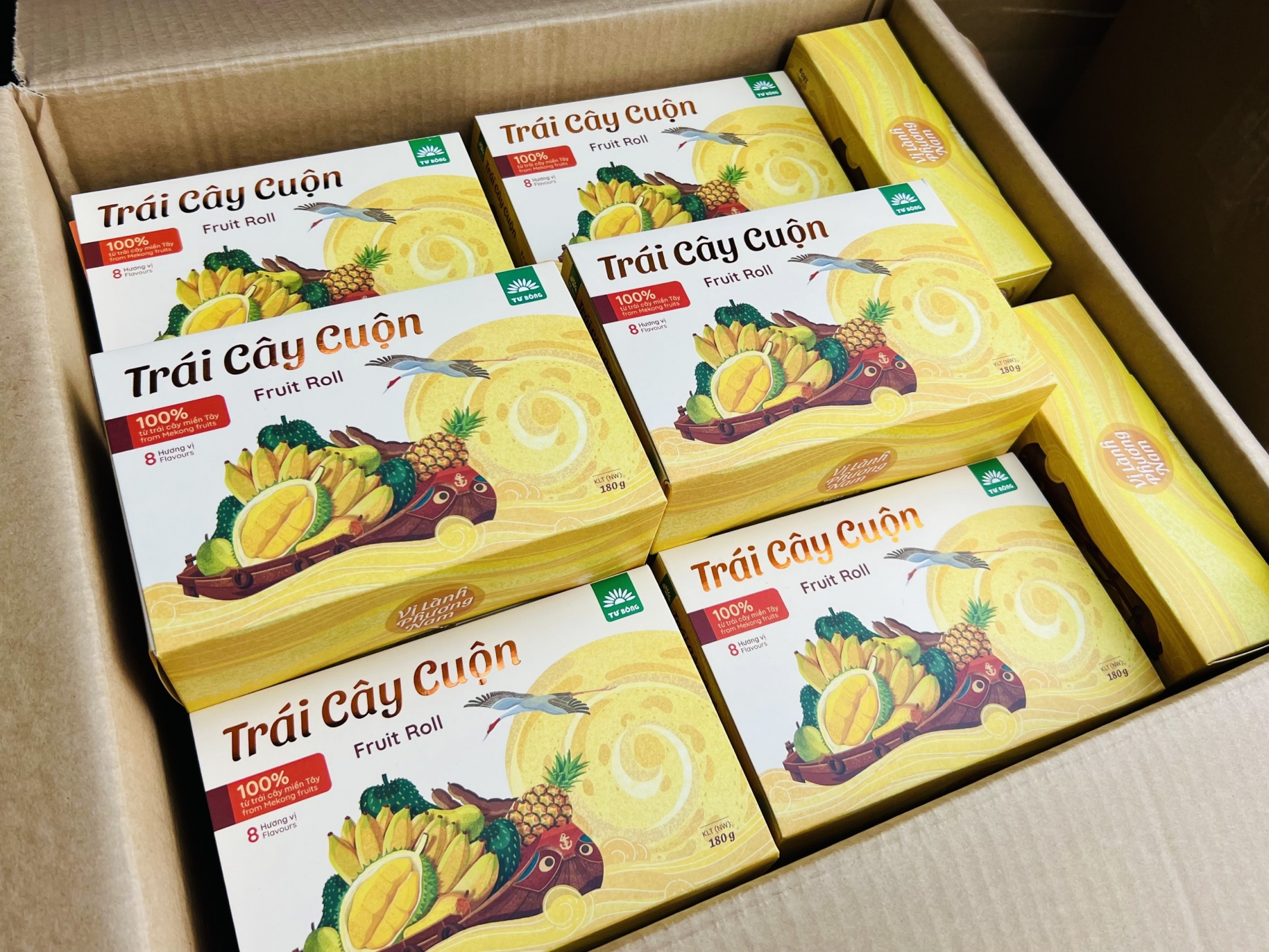 Kẹo Trái Cây Cuộn Hộp 180gr