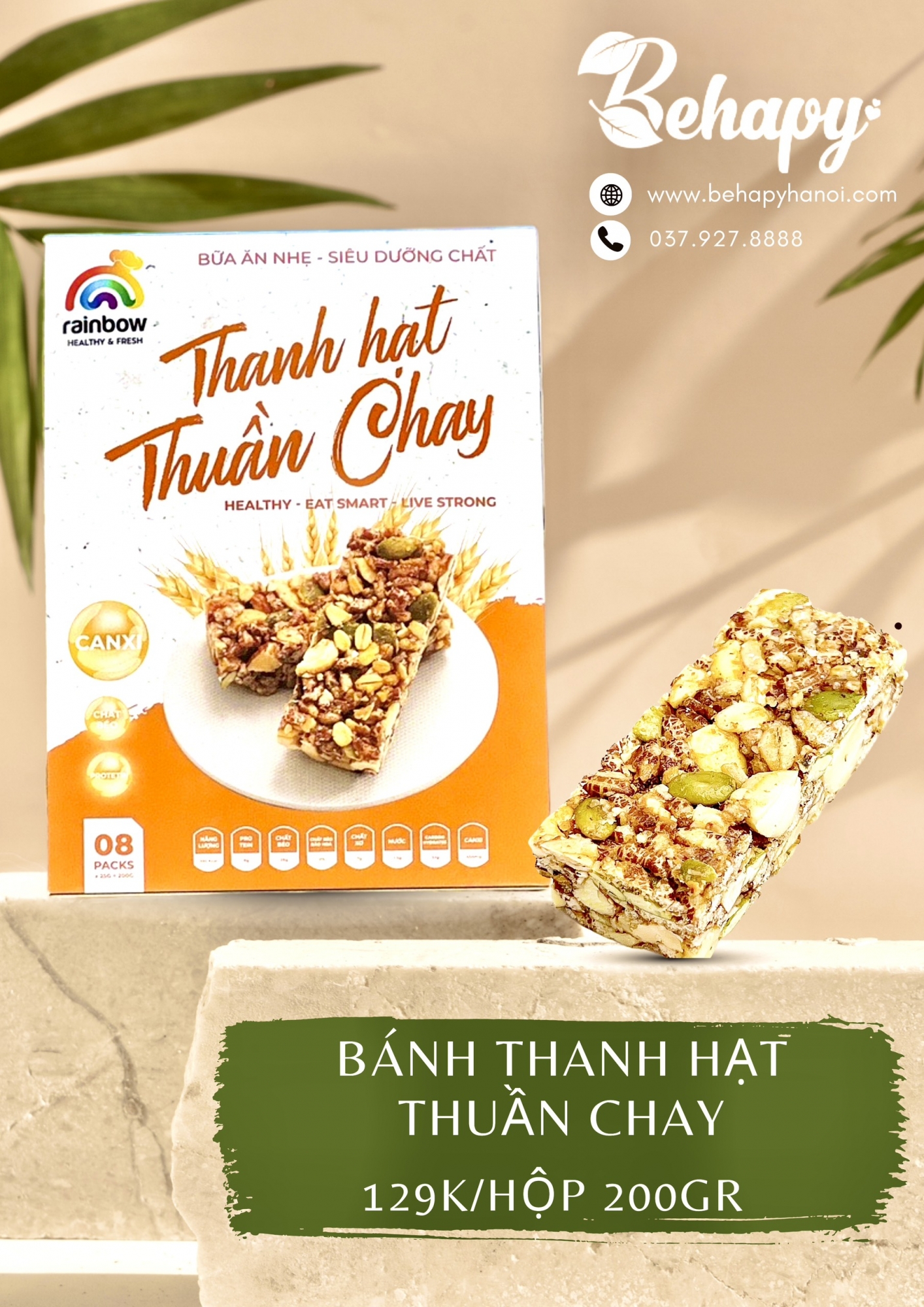 BÁNH HẠT DINH DƯỠNG THUẦN CHAY – 200gr