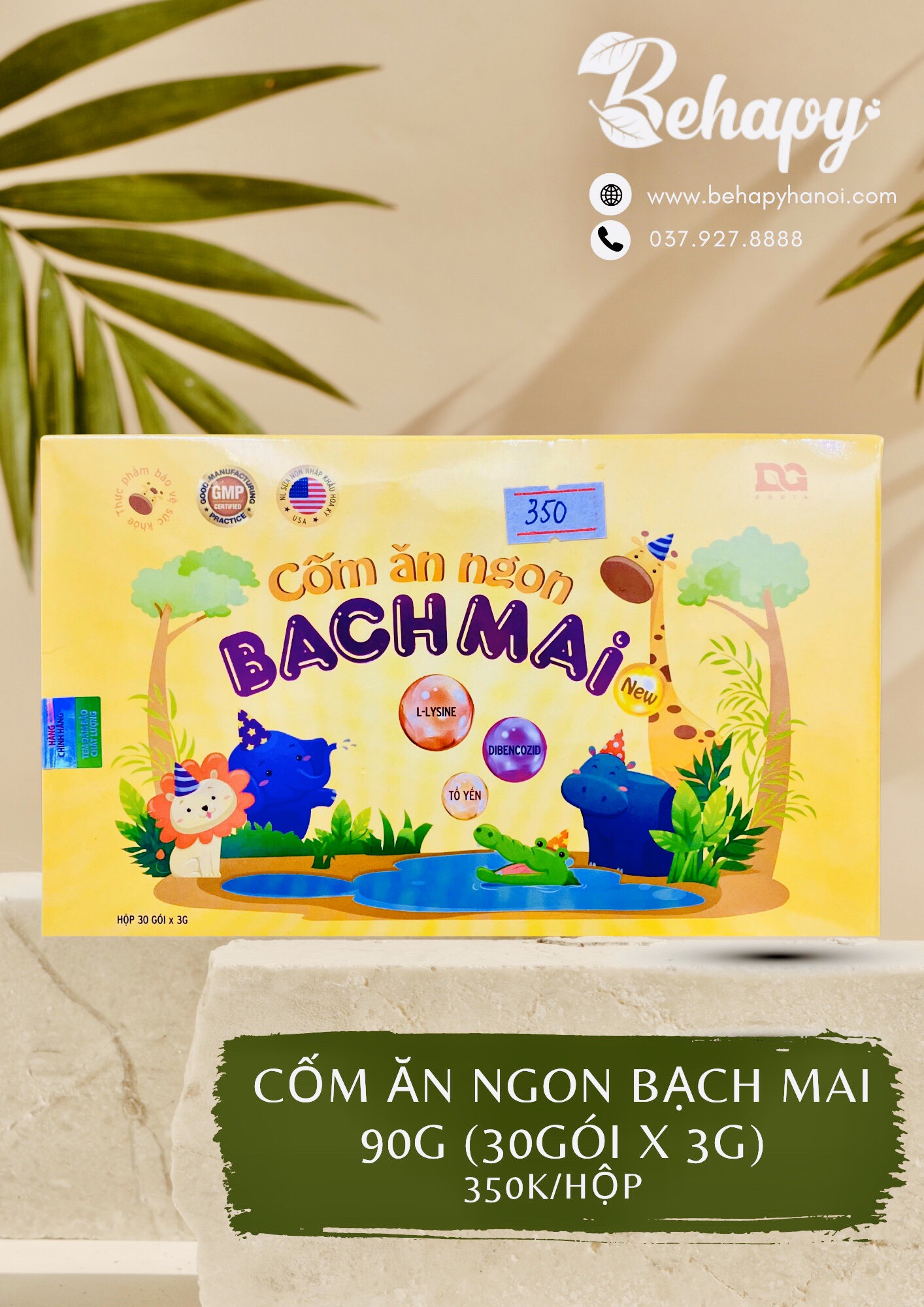 Cốm ăn ngon Bạch Mai 90g (30gói x 3g)