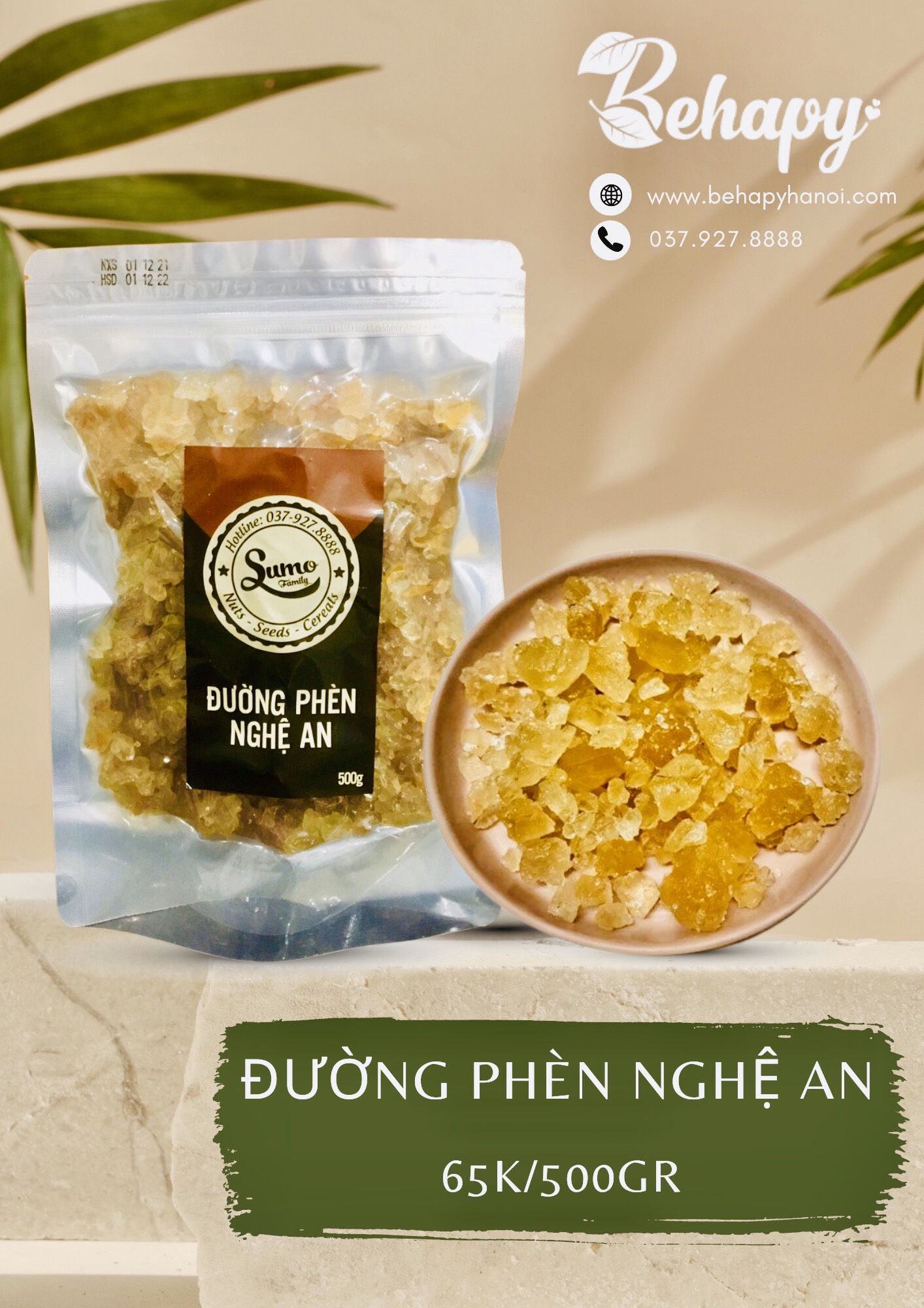 Đường phèn Nghệ An 500gr