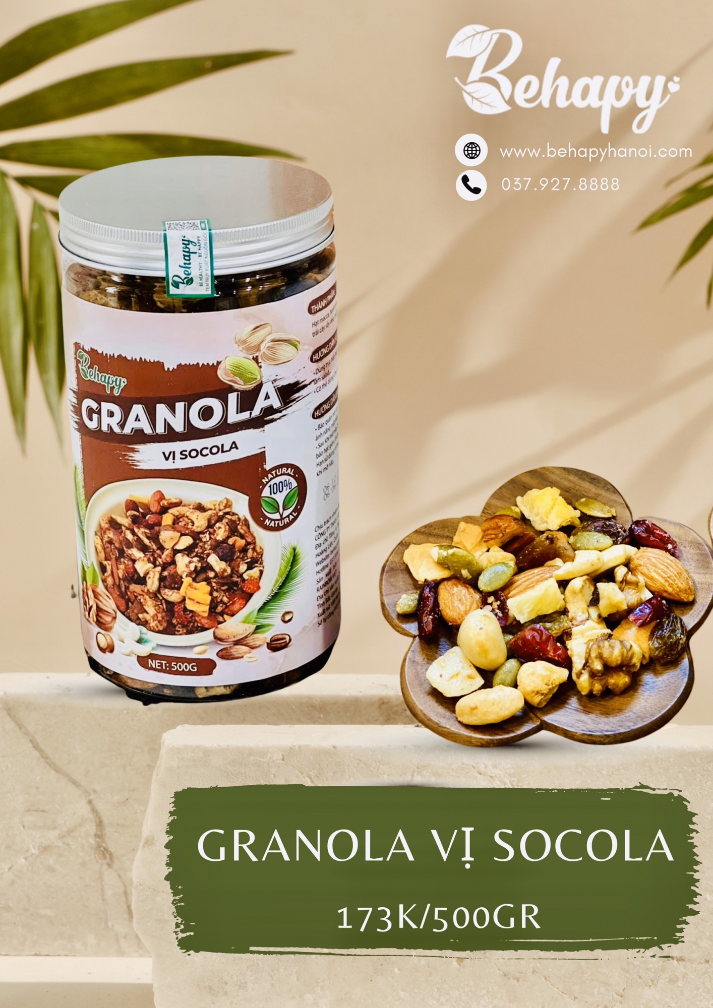 Granola Vị Socola – Hũ 500gr