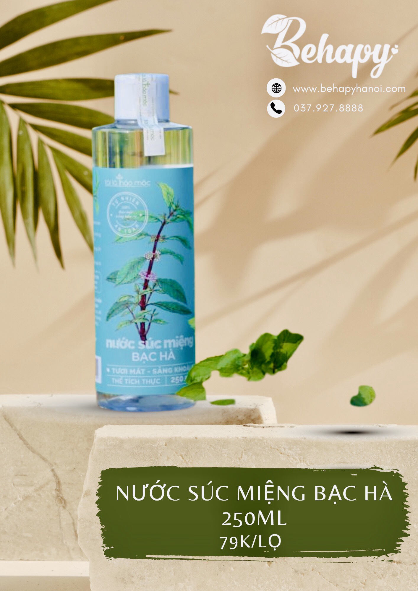 Nước súc miệng bạc hà 250ml