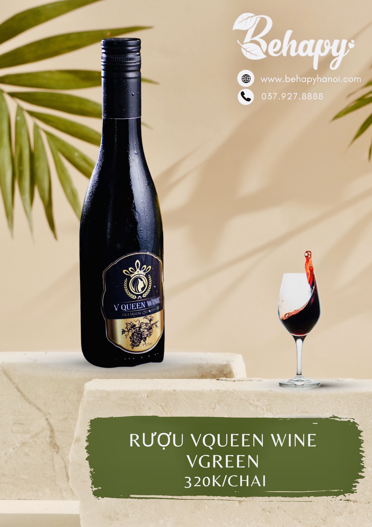 Rượu Vqueen Wine VGreen